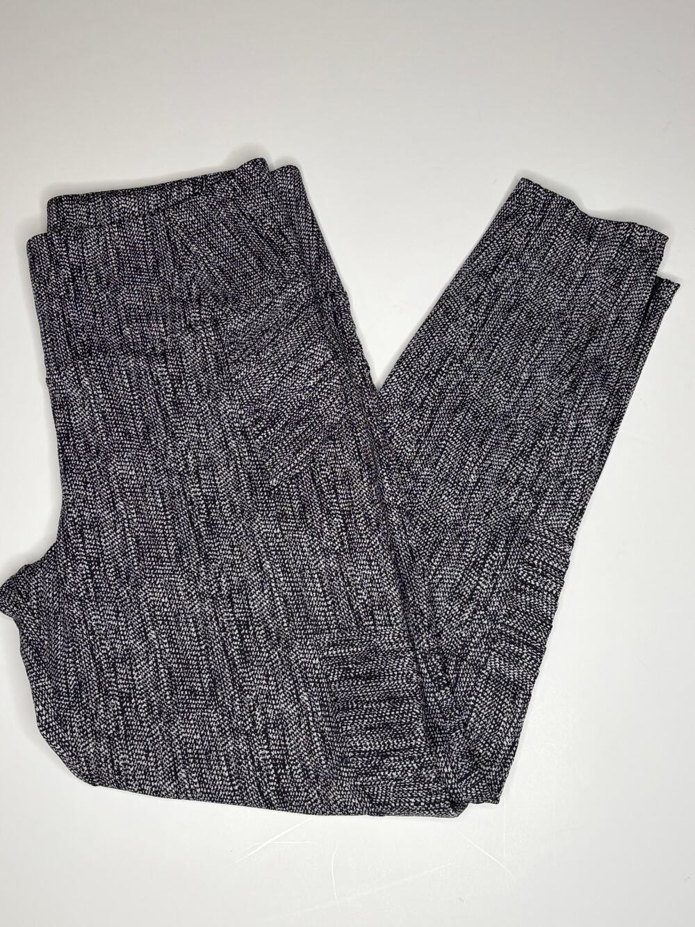 Athleta Delancey Moto Leggings L Black White Pattern